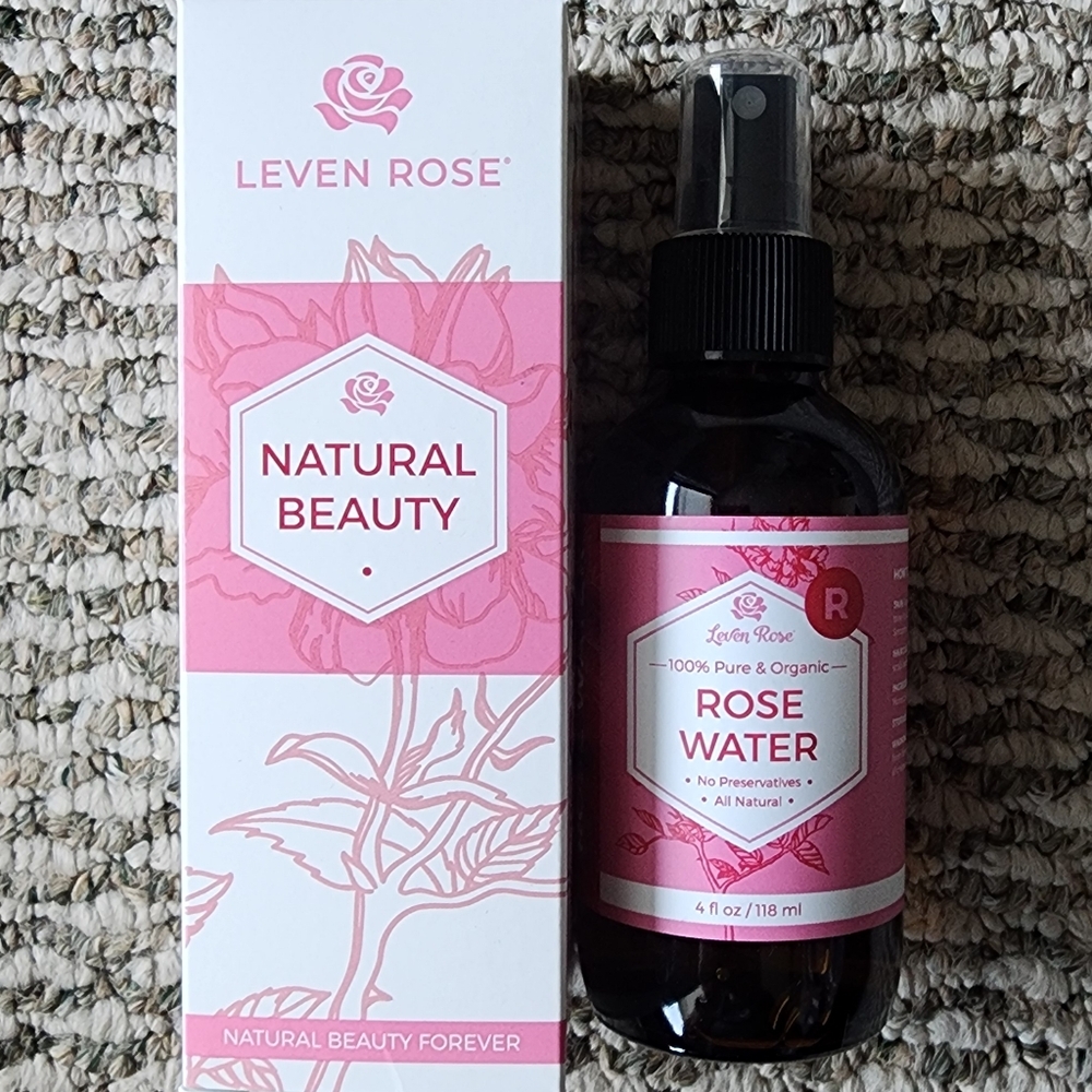 Rose Water Spray for Face by Leven Rose